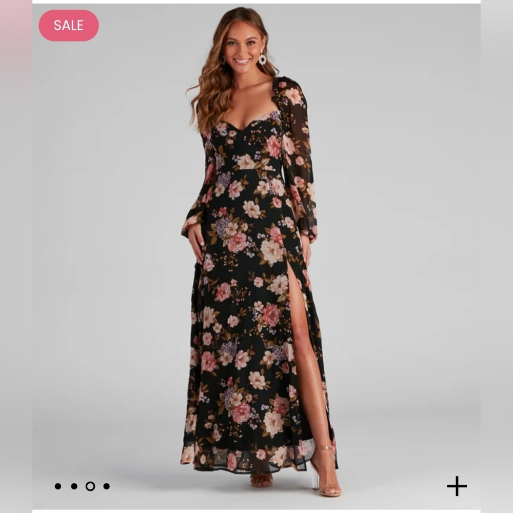 Windsor Swept Away Floral Chiffon Maxi Dress